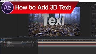 After Effects How to Use Camera Tracking | How to Add 3D Text in After Effects