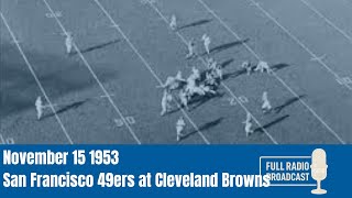 November 15 1953 San Francisco 49ers at Cleveland Browns