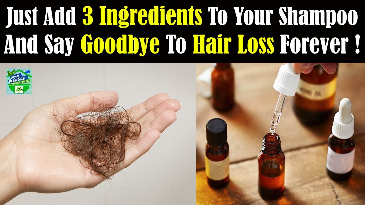 Just Add 3 Ingredients To Your Shampoo And Say Goodbye To Hair Loss