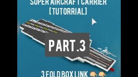 Roblox plane crazy Tutorial Super aircraft carrier part.3