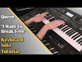 Queen - I Want To Break Free - Solo With How To Play Tutorial (Yamaha Synth Cover)