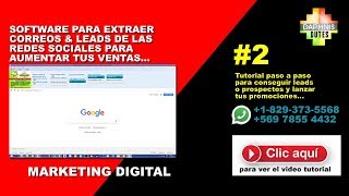 Cómo extraer correos de las Redes Sociales con el software? screenshot 5