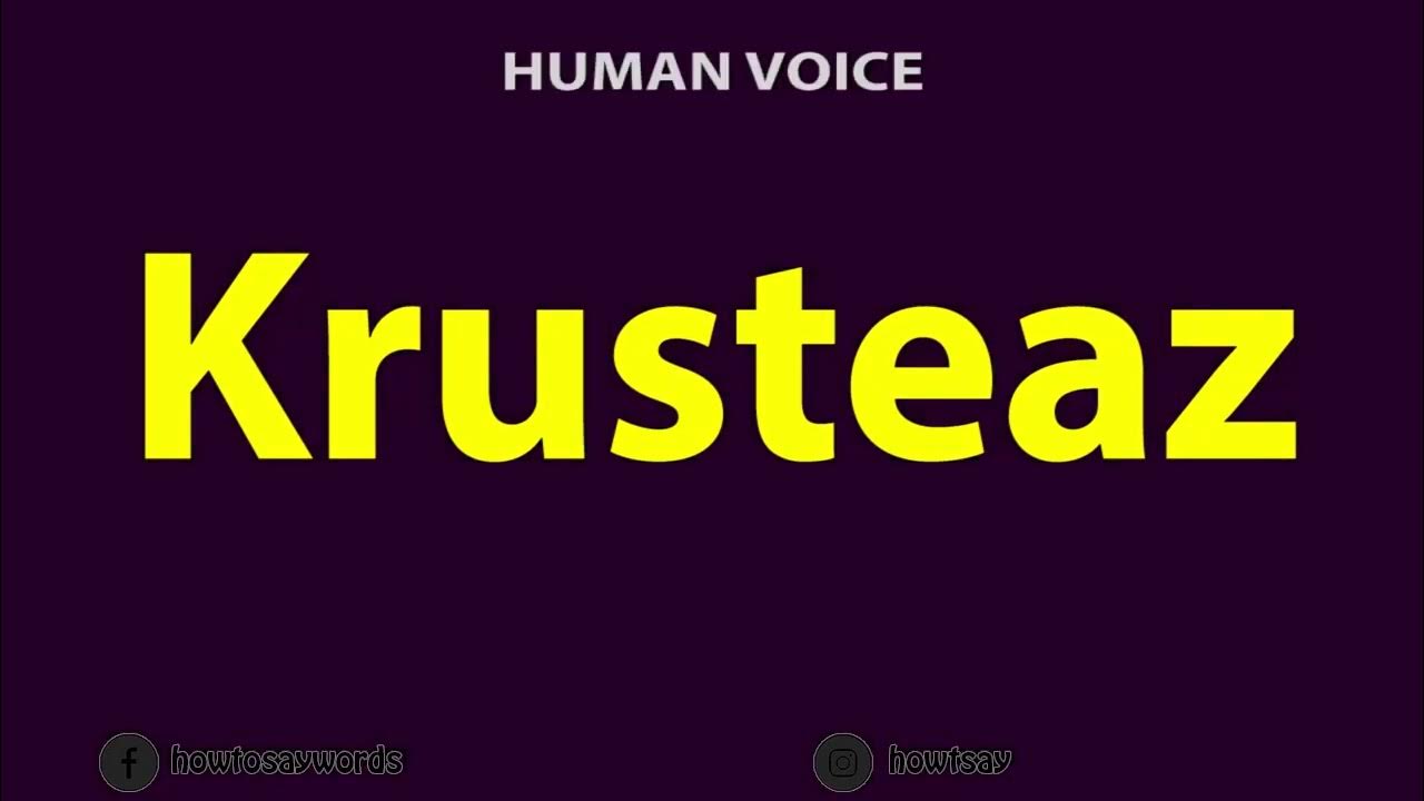 How to Pronounce Krusteaz YouTube