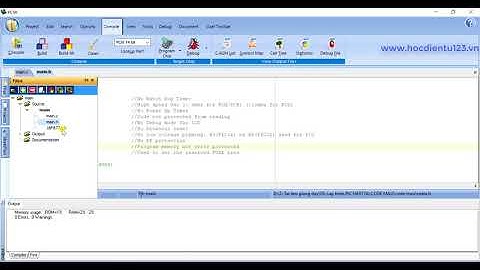 PIC|Hướng dẫn sử dụng CCS_PIC C Compiler