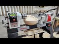 Nova nebula lathe review and rough turncoring sweet gum