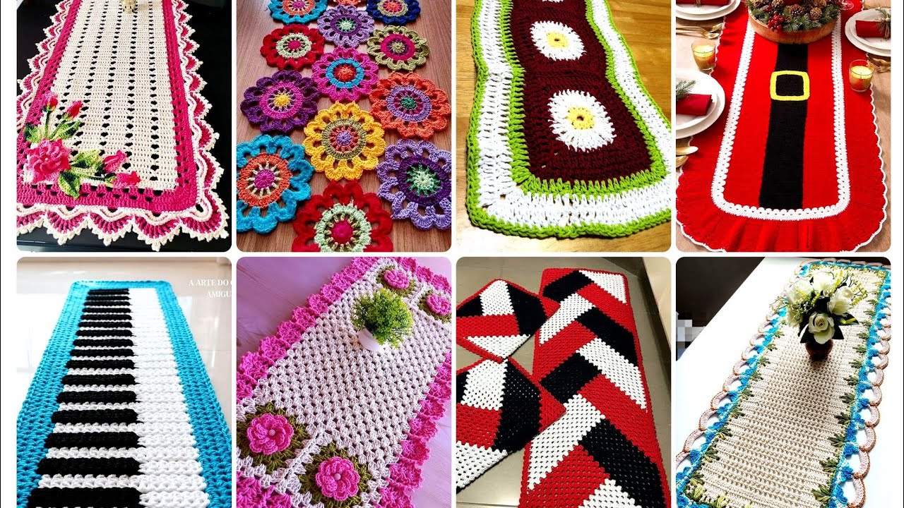 Top Most Attractive Crochet Handmade Rectangle shape Table Runner Ideas//Best Ever Design In 2026