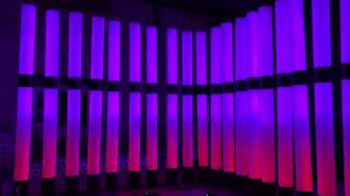 Flowing LED Light Columns  Dynamic Outdoor Light Experience#light #ledlights #party #love #dj #lamp