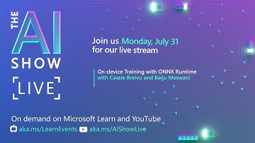 On-device Training with ONNX Runtime