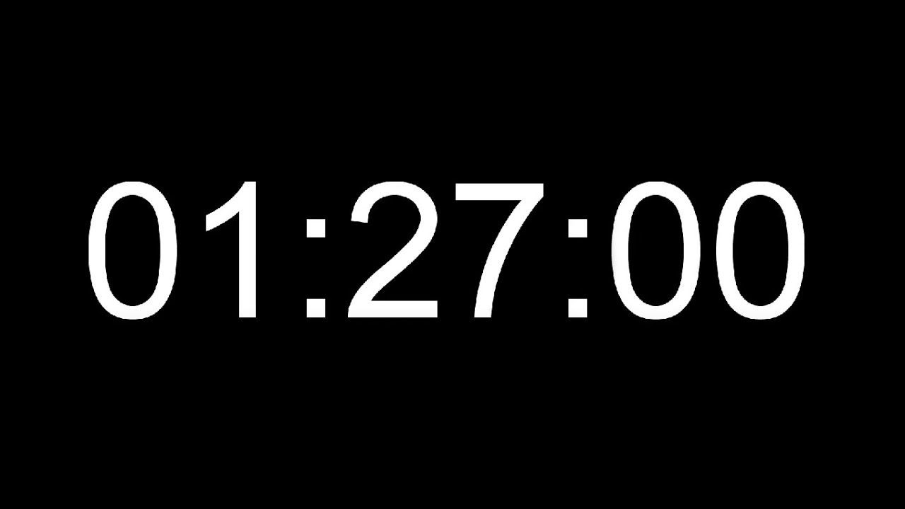 87 Minutes Silent Count Up Timer