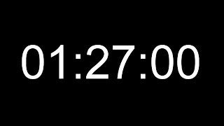 87 Minutes Silent Count Up Timer