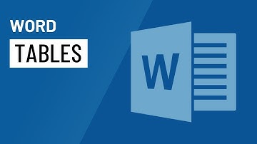 Word: Tables