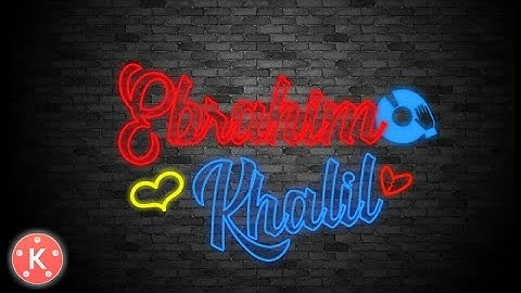 Real neon intro editing tutorial with kinemaster | kinemaster #Neon Animation editing tutorial