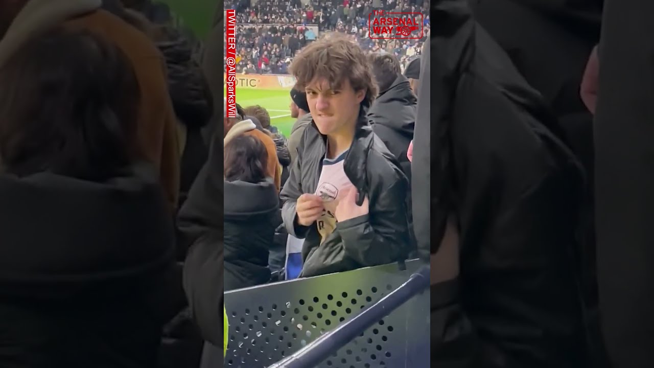 HILARIOUS Cheeky Arsenal Fan Spotted In Tottenham Home End During NLD Shorts