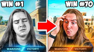 I Won 70 games of Warzone in a Row (not clickbait)