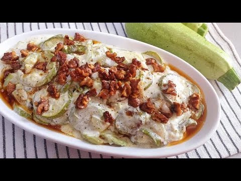 Видео: Как приготовить вкусные и полезные кабачки без жарки? Турецкий салат из кабачков.  Нравится всем!