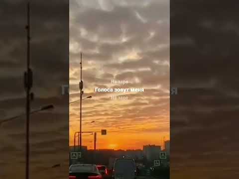 На заре.