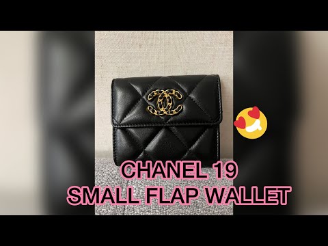 CHANEL 19 SMALL FLAP WALLET ❤️ : unbox & reveal! 