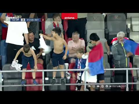 Marius Ştefănescu a marcat în FCSB - Inter d&#039;Escaldes. Reuşită de senzaţie a mijlocaşului campioanei