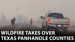 Texas Panhandle wildfires force evacuations