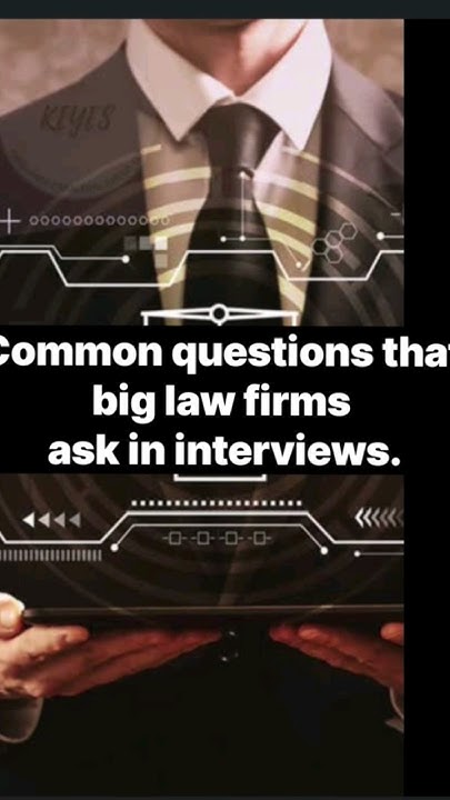 Questions To Ask Law Firms At Open Days Common questions that Big Law firms ask in interviews. #shorts #