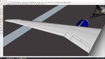 How to make Airplane in Google Sketchup: Wings ( Part 4 )