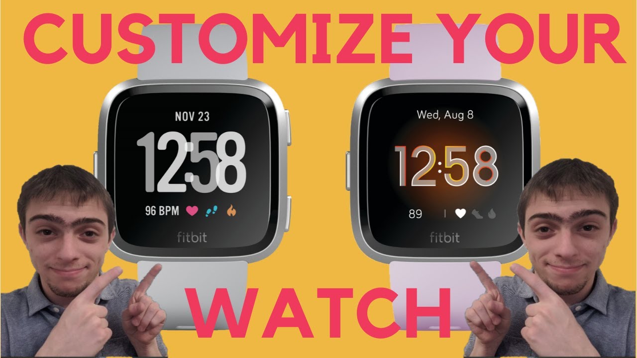 how to change your clock face on fitbit versa lite