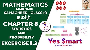 SAMACHEER KALVI | CLASS 10 | EX 8.3 | STATISTICS AND PROBABILITY ~ Edition 2019