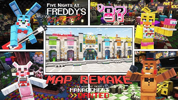 CUSTOM Minecraft FNAF REWRITTEN 87 Map Tour | Management Wanted Mod
