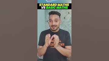 Know the Difference Between Standard Maths Vs Basic Maths in 60 Seconds 📚🔥 #class10maths #kuldeepsir