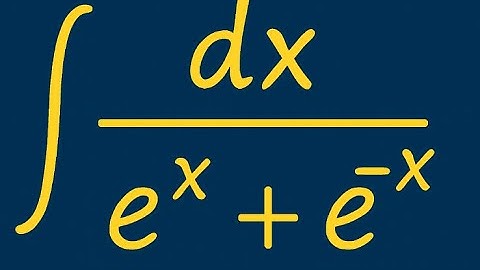 Integration of 1 / (e^x + e^(-x)) Using U-Substitution