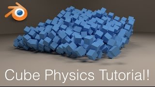 [2.79] 1000 Cubes Crashing Down Blender Physics Tutorial (Cycles)