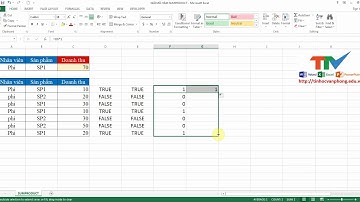 Hướng dẫn sử dụng hàm SUMPRODUCT  và hàm EXACT trong Excel