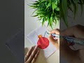 cute pomegranate drawing🥰❤️#youtubeshorts#cute#pomegranate#drawing#painting#art#artist#love#support