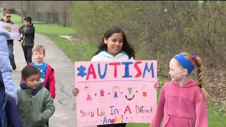 Troy students hold celebratory autism walk