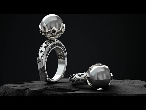 Кольцо с жемчугом. Цветовые комбинации. - YouTube