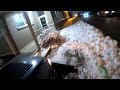 Half Track Lawnmower Plowing Snow