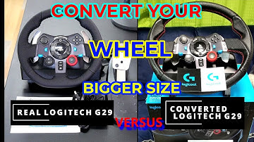 Convert Your Logitech G29 Wheel To A Bigger Size DP Racing Wheel  #LOGITECHG29