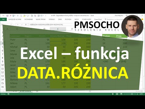 EXCEL - Funkcja DATA.RÓŻNICA - jak obliczyć ilość lat, miesięcy, dni