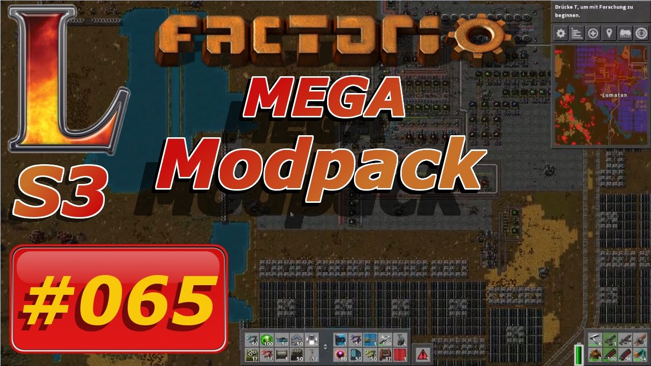 Factorio Mega Modpack #065 | Let's Play Deutsch | kleiner Grund große ...