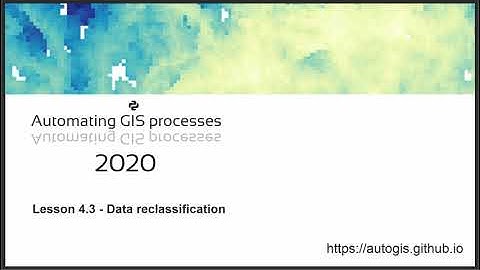 AutoGIS 2020 Lesson 4.3 - Data reclassification