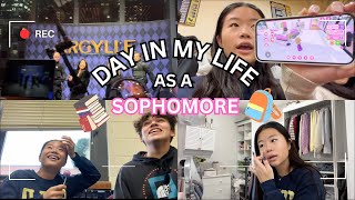 Day in my life as a SOPHOMORE in HIGHSCHOOL | vlog, movie premiere, grwm
