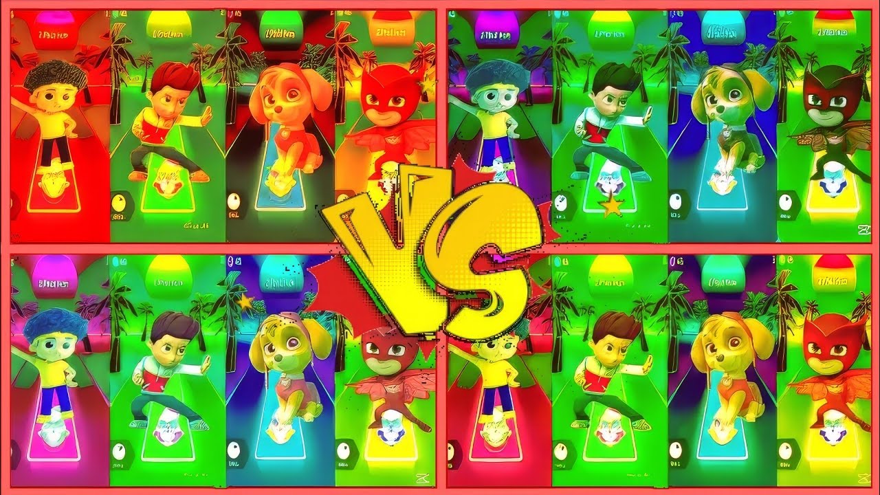 Команда Щенячьего патруля Райдер против Рубля против Скай против Райдера Музыка для танцев с гроб...