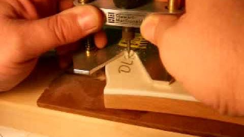 Routing a Guitar Headstock Inlay