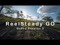 Reelsteady Go with softmounted Gopro Session 5 on a drone