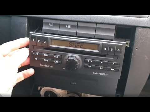 Škoda Fabia - Radio SYMPHONY - SAFE - postup jak zadat kód