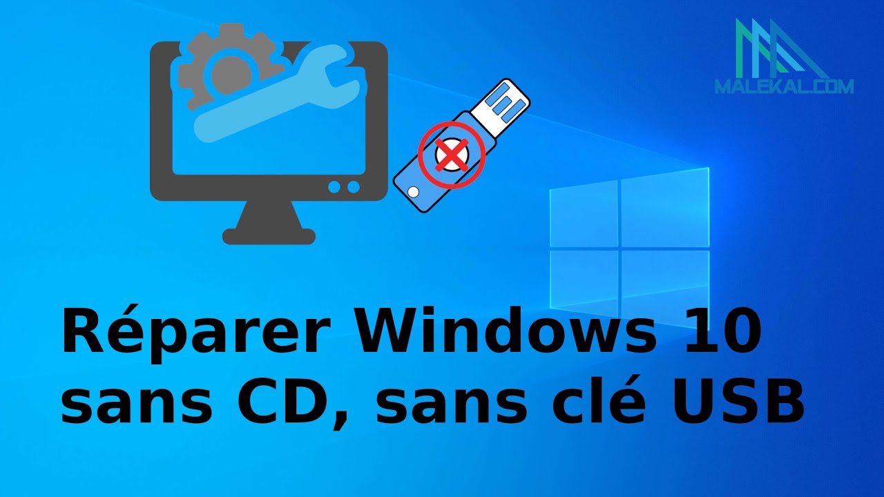 bånd appel Forudsige Réparer Windows 10 sans cd, sans clé USB, sans perte de données - YouTube