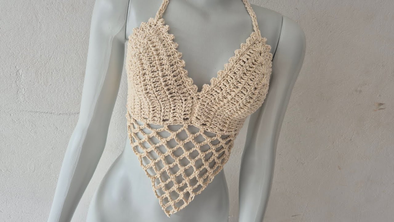 Top de croche fácil de fazer 