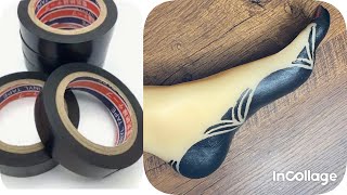 خطوه بخطوه تصميم حنه سودانيه بالشريط بسيط وسهل  easy sudanese (henna/mehndi) design using the tape screenshot 4