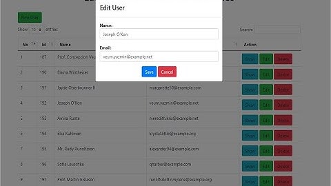 laravel 7 crud using datatables