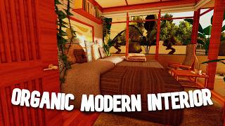 decorating a modern organic interior in bloxburg 🌿🩵